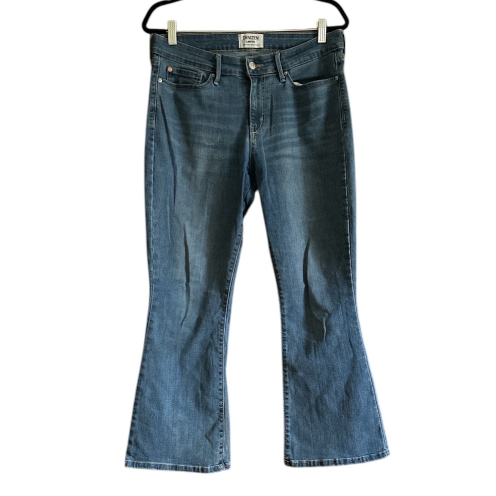 Mid-Rise Bootcut Jeans, Size 14P